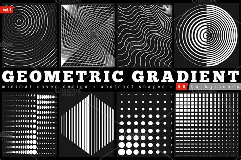 Geometric Gradient Shapes ~ Graphics ~ Creative Market