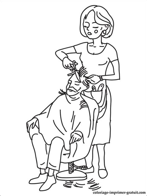 Dessins De Coloriage Coiffeur Imprimer Sur Laguerche Page