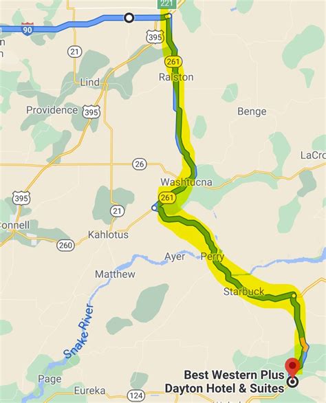 Palouse Falls Trail Map