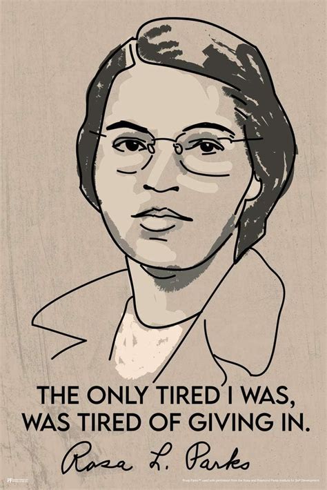 Buy Rosa Parks Portrait The Only Tired I Was Was Tired Of Giving In