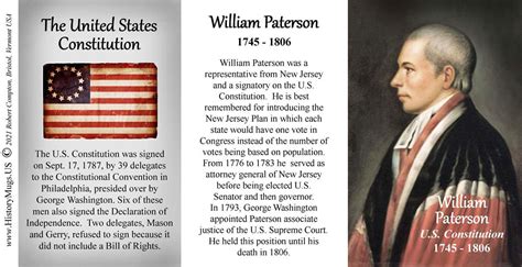 Paterson, William - United States Constitution - HistoryMugs.us