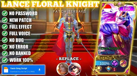 Script Skin Lancelot Epic Floral Knight No Password Link Mediafire