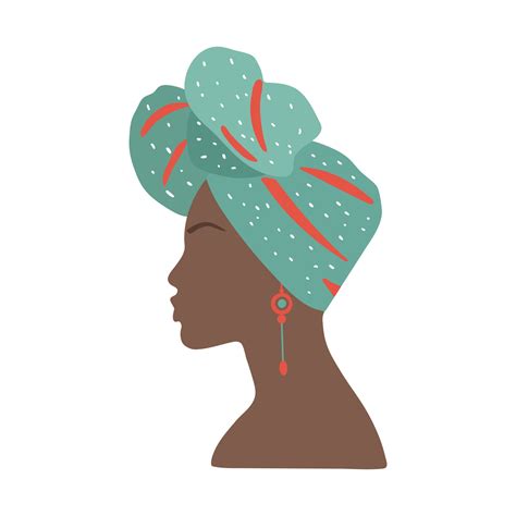 Vector Portrait Beautiful African Woman In Traditional 57 OFF