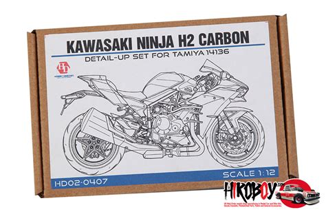 112 Kawasaki Ninja H2 Carbon Detail Up Set For Tamiya 14136 Hd02 0407 Hobby Design