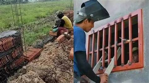 14 Potret Nyeleneh Hasil Tukang Bangunan Salah Pasang Ini Bikin Kerja