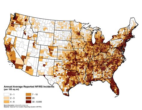 Annual Average Reported NFIRS Incidents | The Science Analysis of The ...