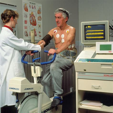 Ecg Stress Test On Male Patient Photograph By Damien Lovegrove Fine Art America