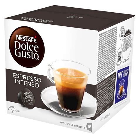 Nescafe Dolce Gusto Espresso Intenso Coffee Capsules 16ct Products Arabica Coffee Beans