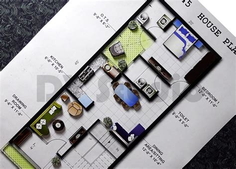 15X45 House Floor Plans DV Studio