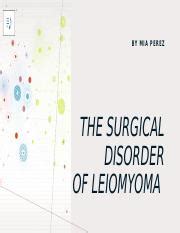 Understanding Leiomyoma: Epidemiology, Etiology, Types, Symptoms ...