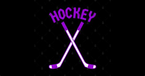 HOCKEY CROSSED STICKS LOGO - Hockey Player - Sticker | TeePublic