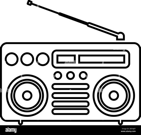 Icono de radio Ilustración vectorial Imagen Vector de stock Alamy