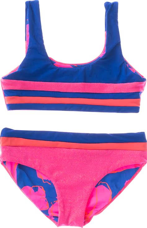 Maaji Hot Fushia Iceland Reversible Bikini Set Girls Altitude Sports