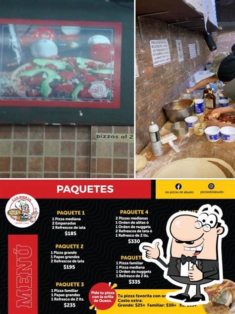 Menu of Las Pizzas del Abuelo restaurant Naucalpan Av México 7