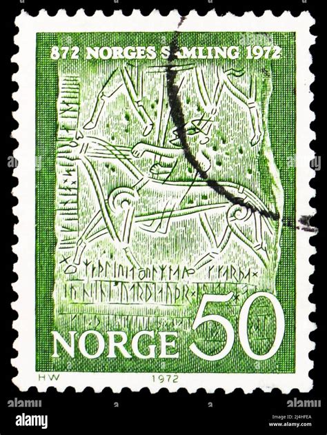 MOSCOW RUSSIA MARCH 27 2022 Postage Stamp Printed In Norway Shows