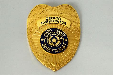 Senior Investigator District Attorney Harris County Texas Gr