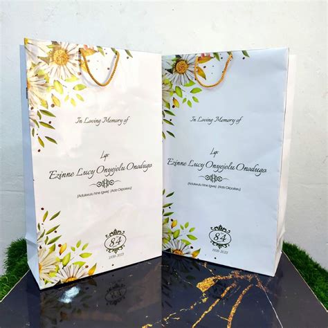 Get Custom Burial Souvenir Paper Bags Design And Printing Design And