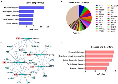 Frontiers Ingenuity Pathway Analysis Of α Synuclein Predicts