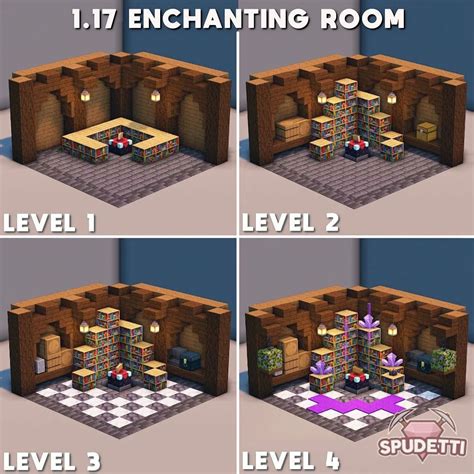 Minecraft Builds Tutorials On Instagram Enchanting Room Designs