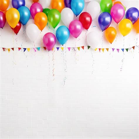 Premium AI Image | Colorful balloons and confetti Colorful party ...