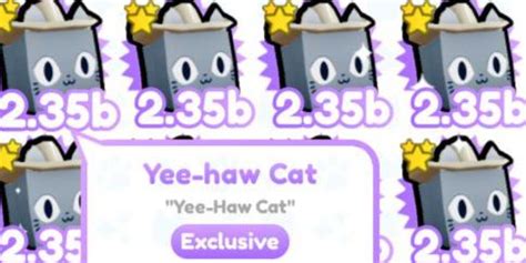 Beli Pet Exclusive Exclusive Pet Yee Haw Cat Pet Simulator X Pet