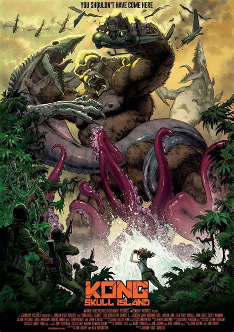 So Many Monsters To Fight On Skull Island Kong Skull Island Poster