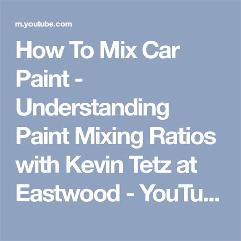 How To Measure Paint Mixing Ratio at Eva Carter blog