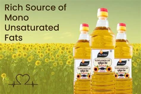 Lowers Cholesterol Cold Pressed Sunflower Oil For Cooking Deep