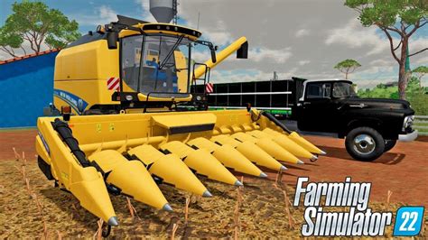 INICIANDO A COLHEITA DO MILHO F BOA CONQUISTA FARMING SIMULATOR