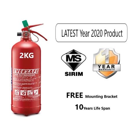 Eversafe 2kg Fire Extinguisher Abc Powder Shopee Malaysia