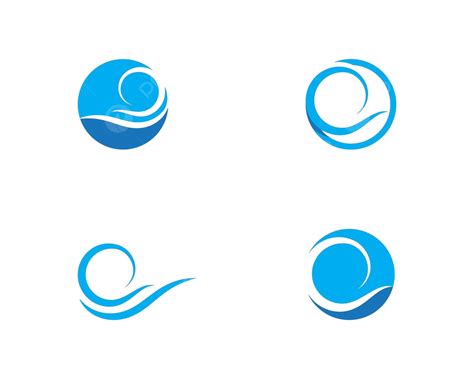 Water Wave Symbol And Icon Logo Template Template Modern Nature Vector Template Modern Nature