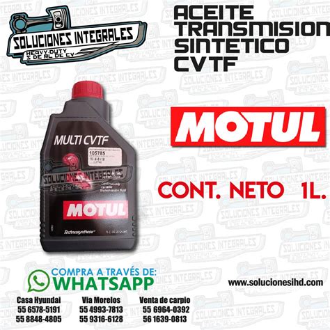 Motul Aceite Trans Sintetico Cvt Lt Soluciones Ihd