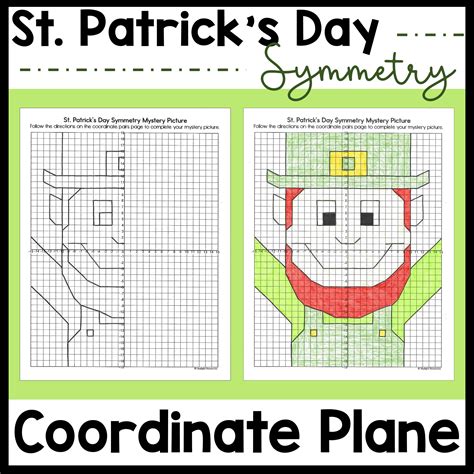 St Patrick S Day Coordinate Plane Graphing Picture Four Quadrant