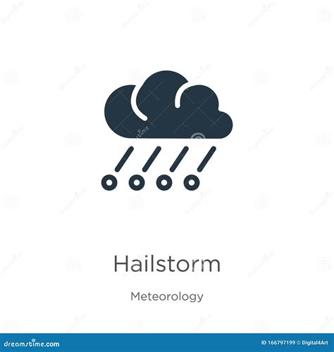 Hailstorm Icon Vector Trendy Flat Hailstorm Icon From Meteorology