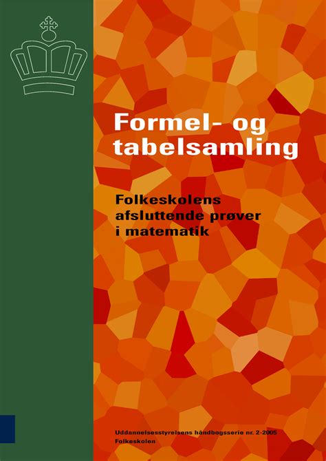 Formelsamling Til Matematik Formel Og Tabelsamling Folkeskolens