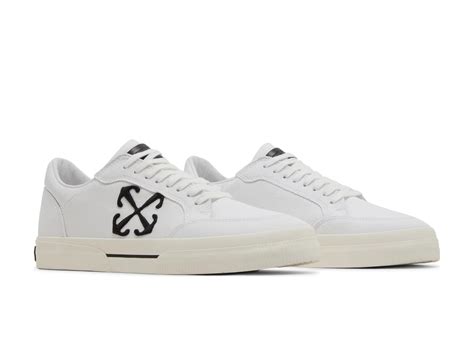 OFF-WHITE New Low Vulcanized White White Black - OMIA293S24FAB0010210