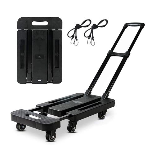 Folding Hand Truck Lbs Capacity Rotating Wheel Folding