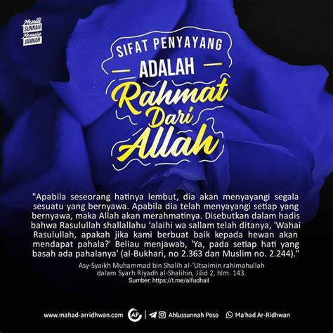 Ahlussunnah Poso On Instagram Sifat Penyayang Adalah Rahmat Dari