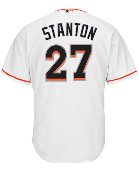 Majestic Men S Giancarlo Stanton Miami Marlins Replica Jersey Reviews