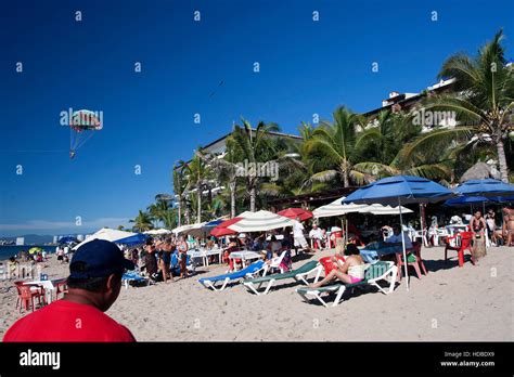 Beach Zona Romantica Puerto Vallarta Jalisco Mexico Stock Photo - Alamy