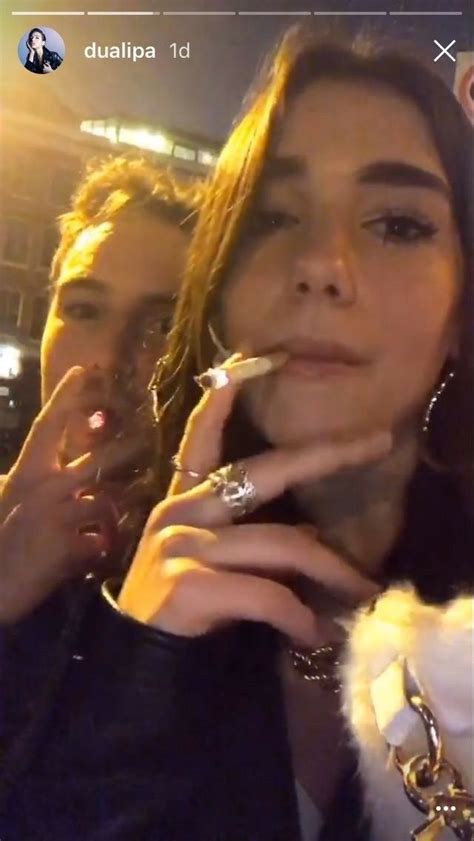 Sexy Smoking Girl Smoking Dua Lipa Concert Dua Video Women Smoking