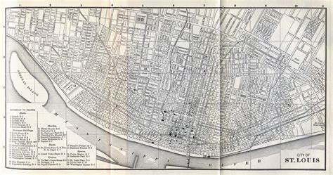 St louis map, Historical maps, St louis missouri