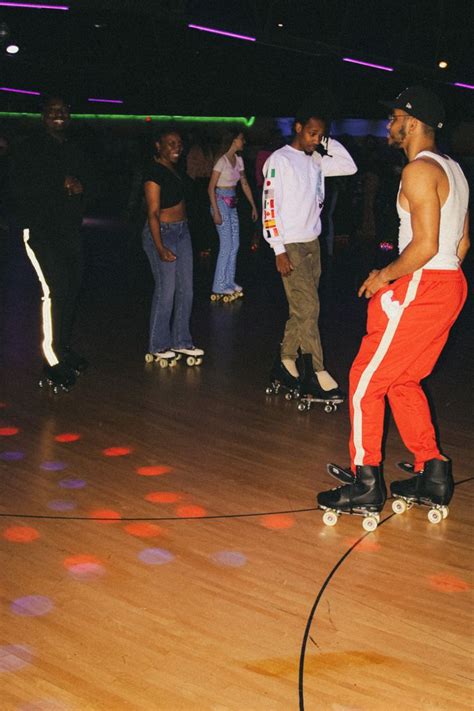 Black Guy 90s 2000s Roller Skate Rink Black Roller Skates Roller