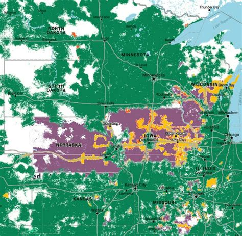 T Mobile Sprint Combined Coverage Map May 2018