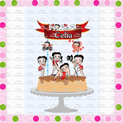 Topo De Bolo Betty Boop Elo Produtos Especiais