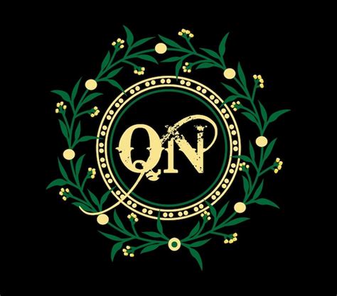 Diseño de logotipo de letra qn con forma de círculo diseño de logotipo