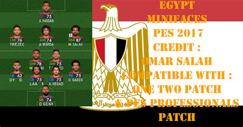 تحميل ميني فيس منتخب مصر لبيس 2017 Egypt Minifaces For Pes 2017