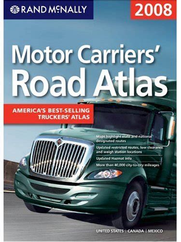 Rand Mcnally 2008 Motor Carriers Road Atlas By N A Goodreads