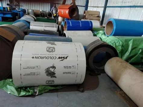 Coil Form Hot Rolled Colour Coated Steel Coils Ppgi Mm Width At Rs Metric Ton In