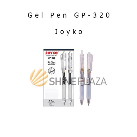 Jual Pulpen Gel Pen Joyko Gp Mm Bolpen Pena Gel Hitam Mm